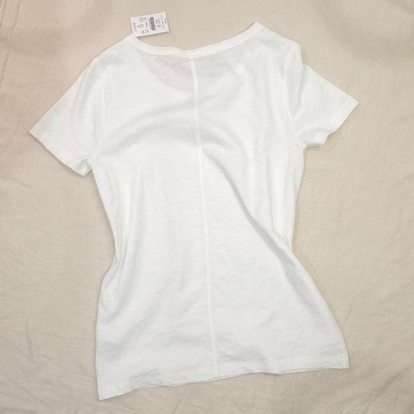 J.Crew Girlfriend Crewneck Tee - White/ Size XS - Picture 6 of 7